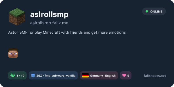 aslrollsmp live status banner
