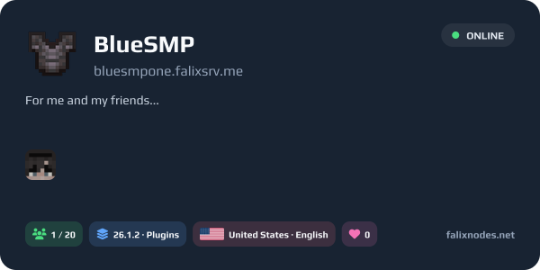 BlueSMP live status banner