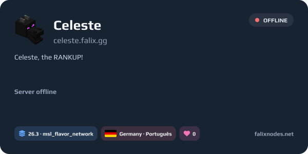 Celeste live status banner