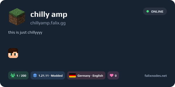 chilly amp live status banner