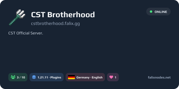 CST Brotherhood live status banner