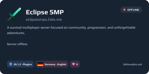 Eclipse SMP live status banner