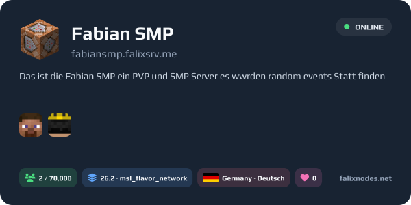 Fabian SMP live status banner