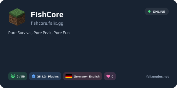 FishCore live status banner