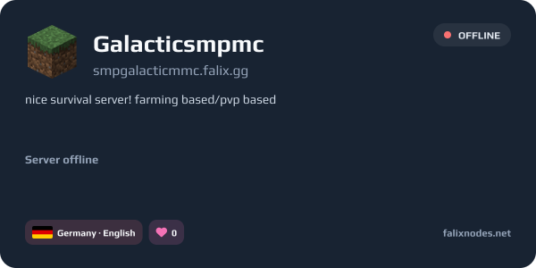 Galacticsmpmc live status banner