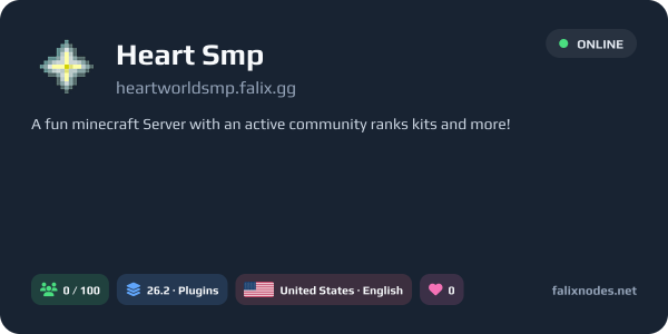 Heart Smp live status banner