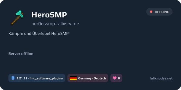 HeroSMP live status banner