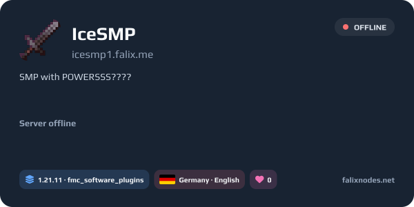 IceSMP live status banner