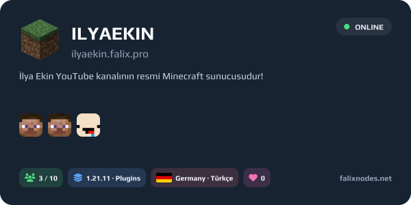 ILYAEKIN live status banner