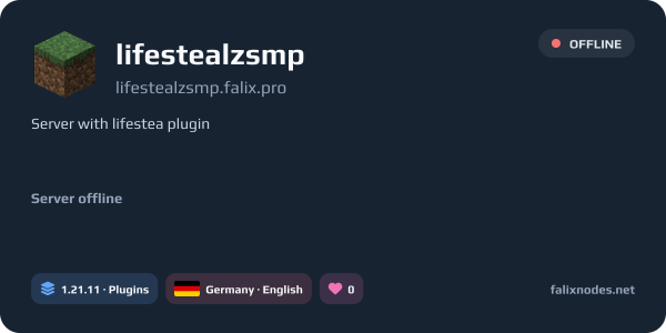 lifestealzsmp live status banner