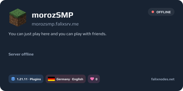 morozSMP live status banner