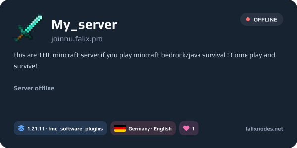 My_server live status banner