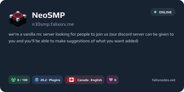 NeoSMP live status banner