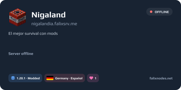 Nigaland live status banner