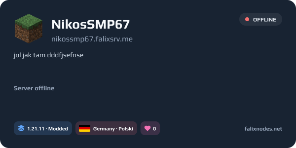 NikosSMP67 live status banner