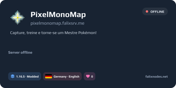 PixelMonoMap live status banner