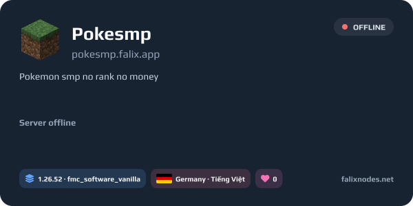 Pokesmp live status banner