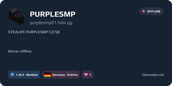 PURPLESMP live status banner
