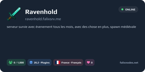 Ravenhold live status banner