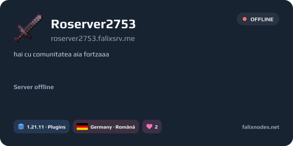 Roserver2753 live status banner