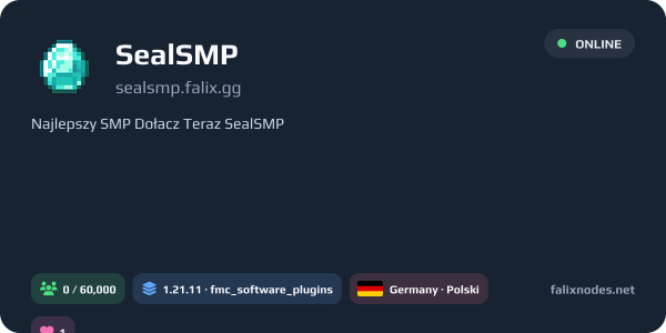 SealSMP live status banner
