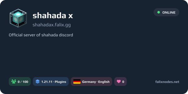 shahada x live status banner