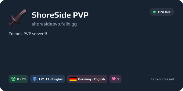 ShoreSide PVP live status banner
