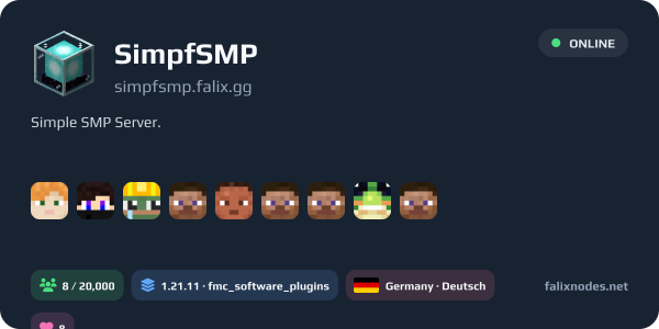 SimpfSMP live status banner