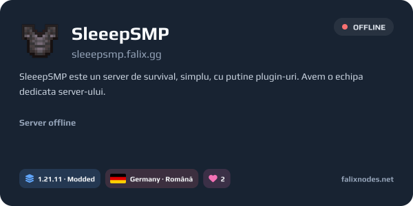 SleeepSMP live status banner