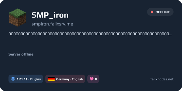 SMP_iron live status banner
