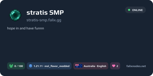 stratis SMP live status banner