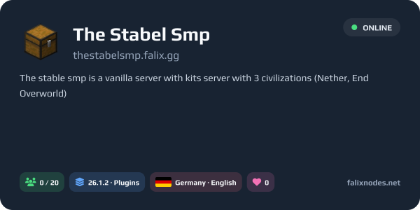 The Stabel Smp live status banner