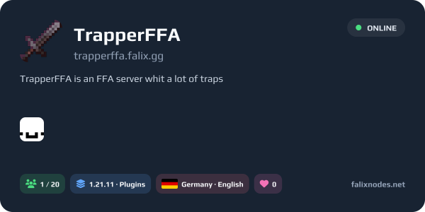 TrapperFFA live status banner