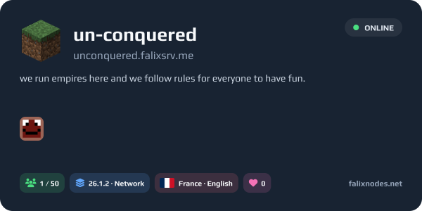 un-conquered live status banner