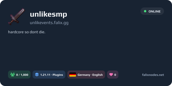 unlikesmp live status banner