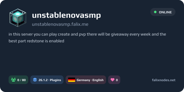 unstablenovasmp live status banner
