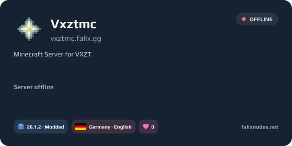 Vxztmc live status banner
